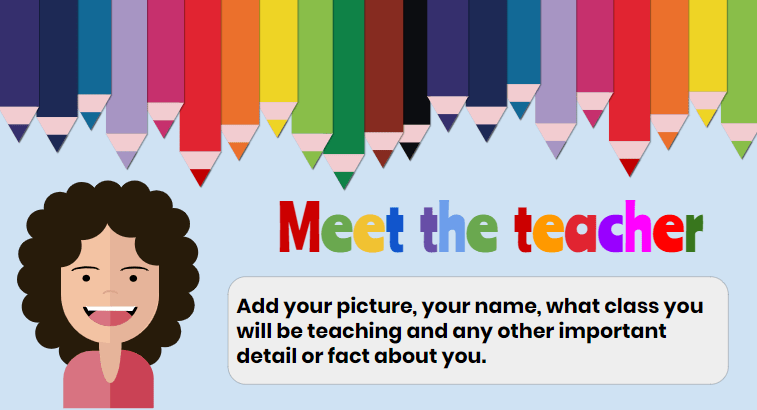 Introduce yourself A Back to School Template SlidesMania