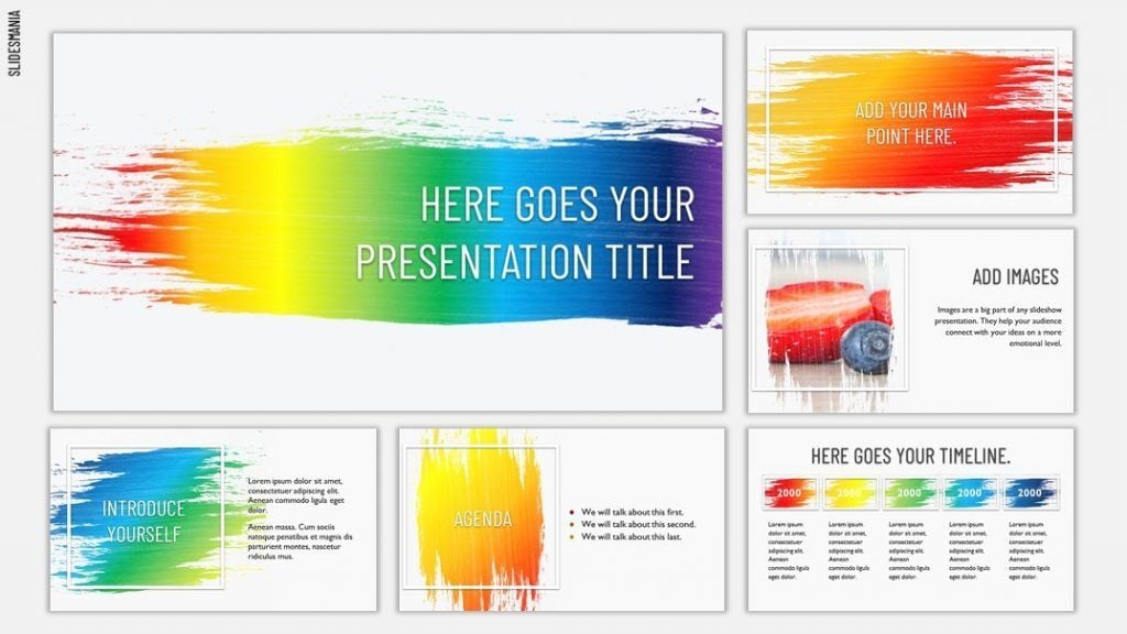 rainbow background for powerpoint