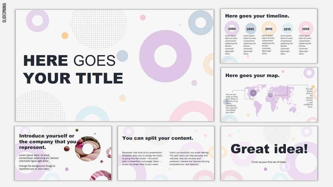 Free template for Google Slides or PowerPoint Alegria
