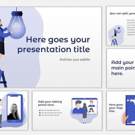 Pole Free Template for Google Slides or PowerPoint Presentations