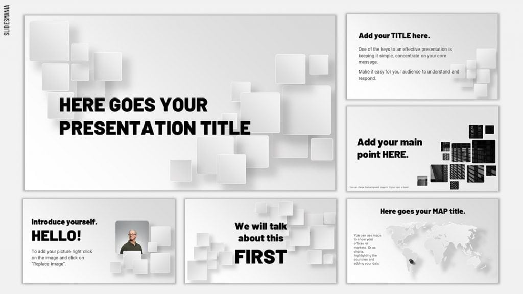 Free Minimalist Template for Google Slides or PowerPoint Presentations