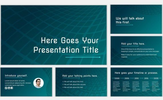Soze free modern template for Google Slides or PowerPoint