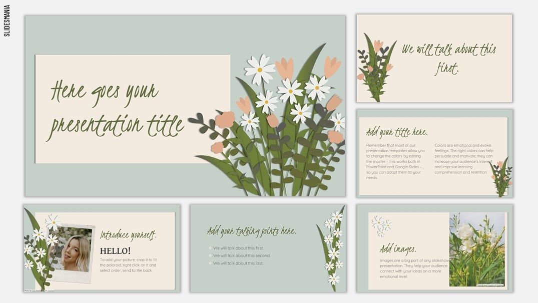 Vivian Free Spring Template for Google Slides or PowerPoint