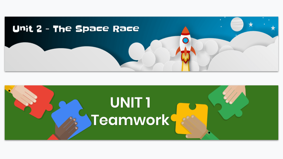 Google Classroom Headers