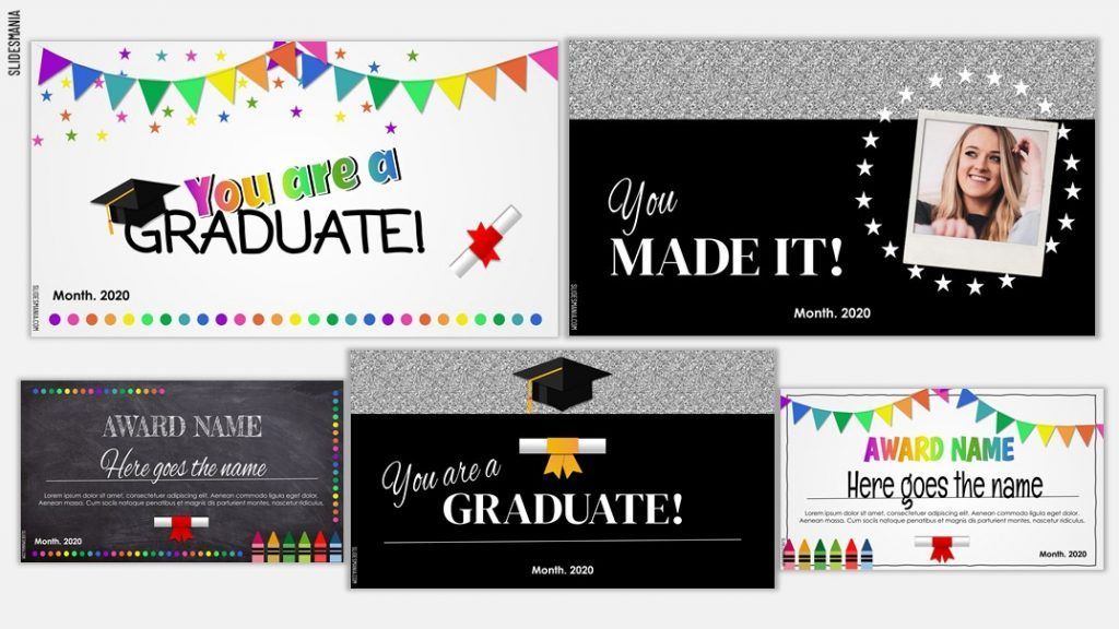 Virtual Graduation End Of Year Awards Using Google Slides Or Powerpoint Slidesmania