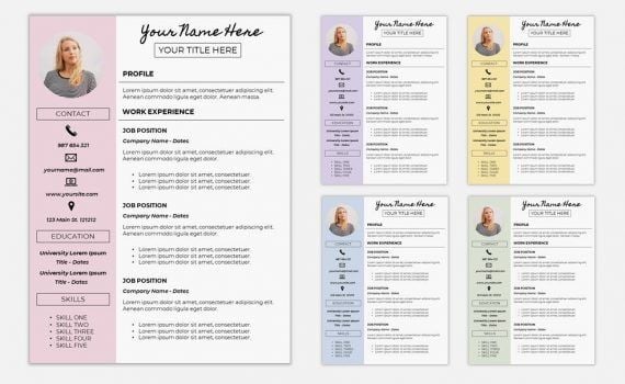 resume template google slides