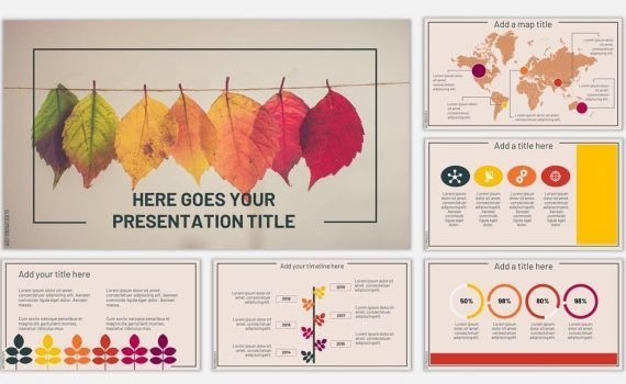 red presentation template