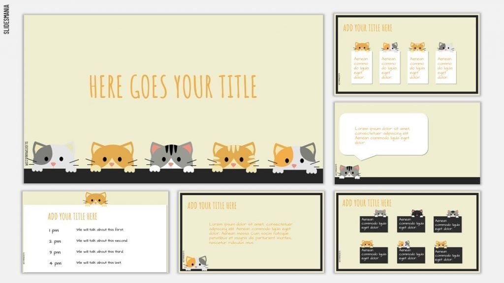 Four Squares Design PowerPoint Presentation Slides - PPT Template