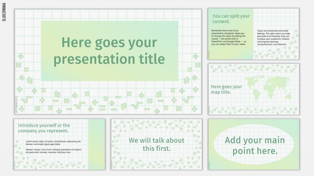 math powerpoint templates