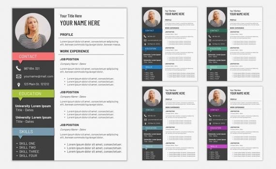 resume template google slides