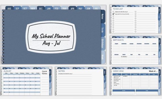 free digital planner templates 2021