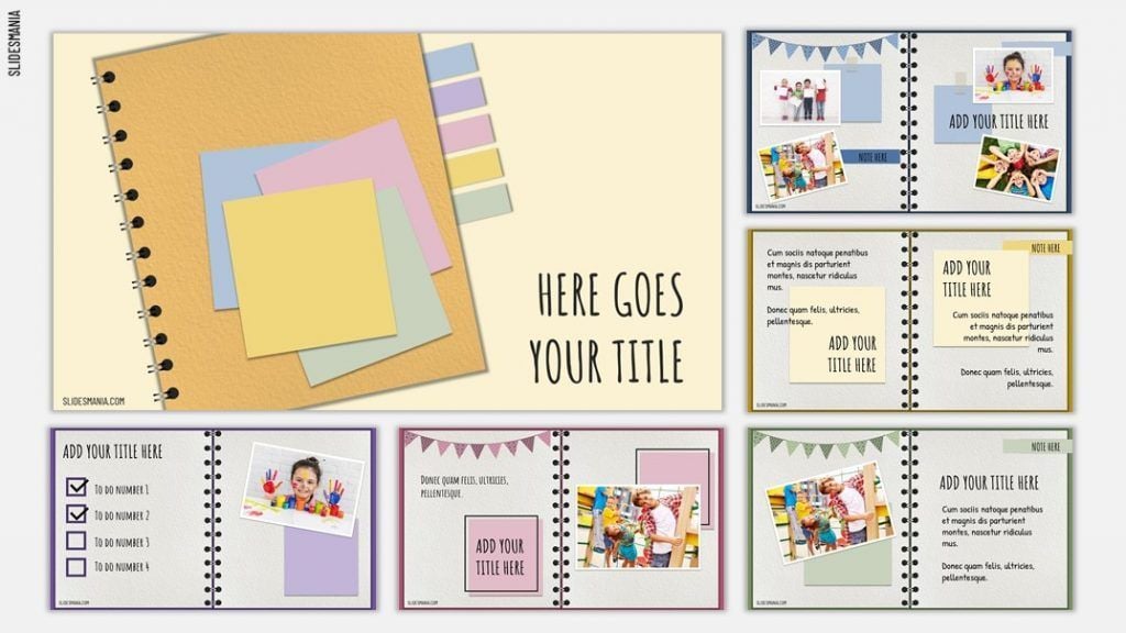 Cute Scrapbook Template