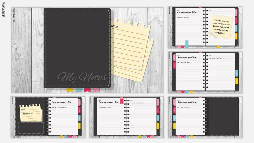My Notes, digital journal template. Free PowerPoint template & Google  Slides theme- SlidesMania