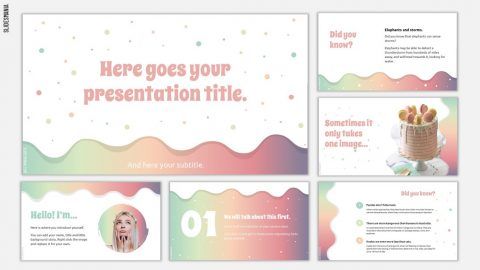 Sprinkles, cute theme for presentations. - SlidesMania