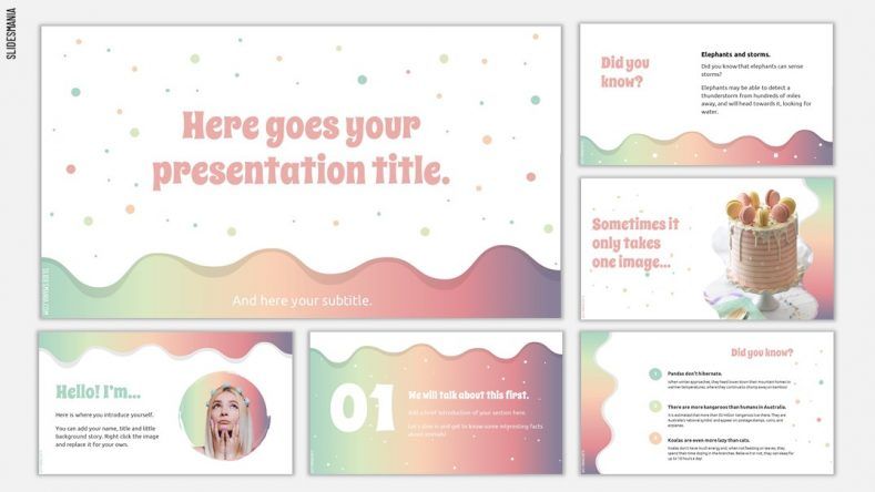 Sprinkles Free Cute Template For Powerpoint Or Google Slides Presentations Slidesmania