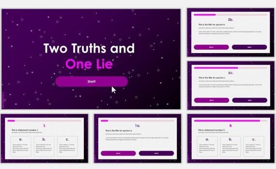 purple google slides presentation