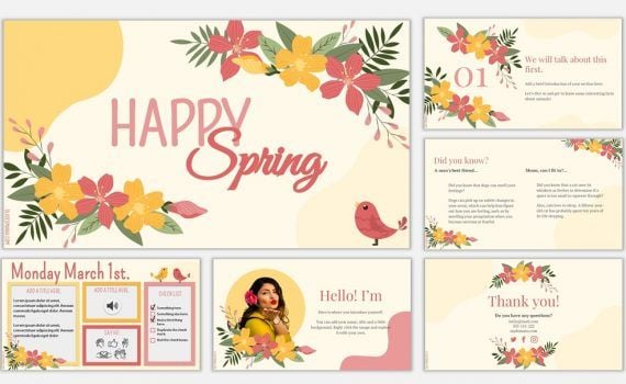 presentation background floral