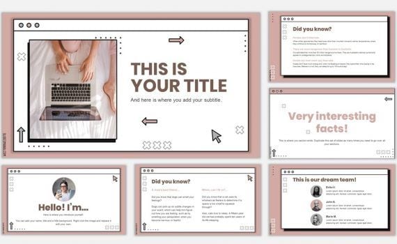 google slide presentation templates aesthetic