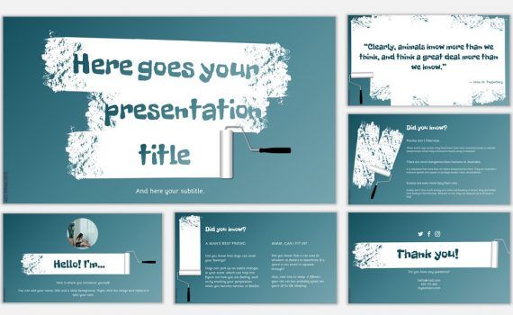 green presentation template download