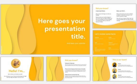 yellow presentation backgrounds