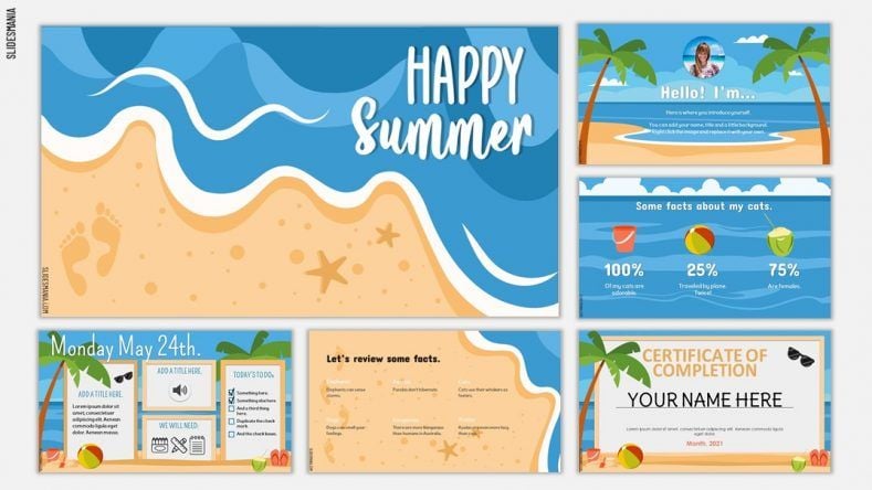 Powerpoint Template Summer