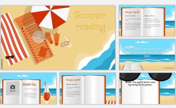 Open Book Pages  Great PowerPoint ClipArt for Presentations 