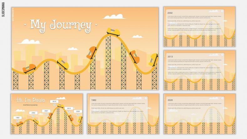 Interactive & animated timeline | Free PowerPoint template & Google Slides  theme