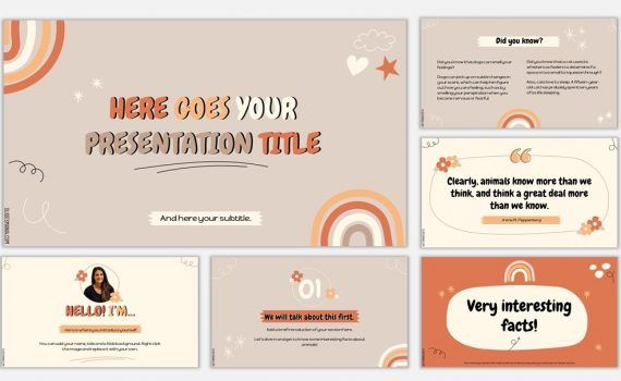 presentation with animation template