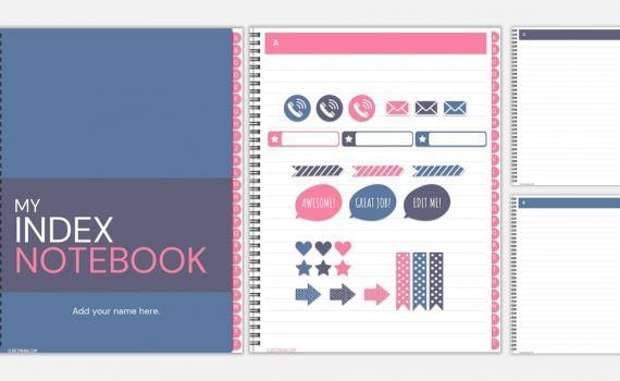 spiral notebook background powerpoint