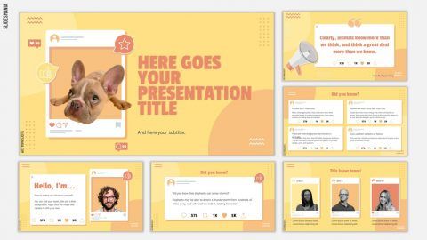 Social Media | Free PowerPoint template & Google Slides theme