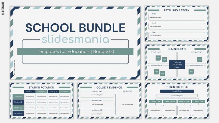 School Bundle 03 | Free education templates for Google Slides & PowerPoint.
