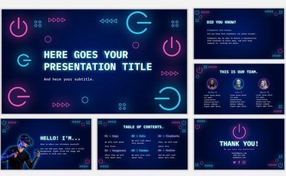 technology presentation template free