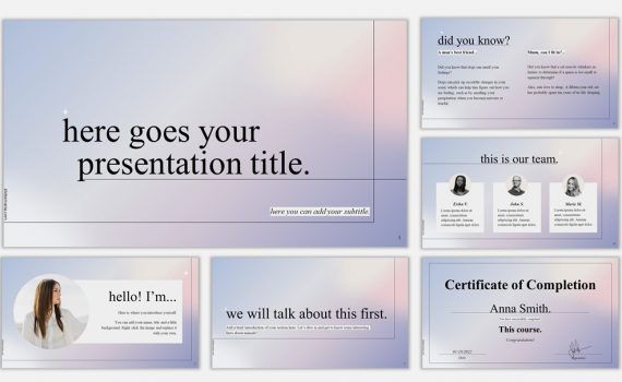simple presentation slide design