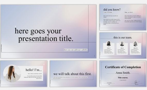 template presentation canva aesthetic