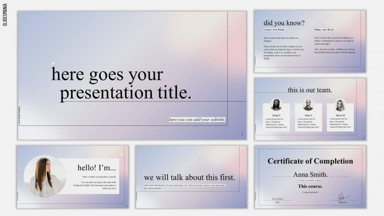 minimalist google slides presentation