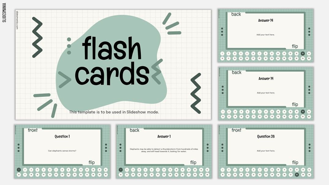 Flashcards template Free PowerPoint template & Google Slides theme