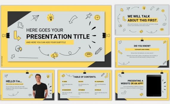 Free Simple PowerPoint templates and Google Slides themes for presentations  - SlidesMania