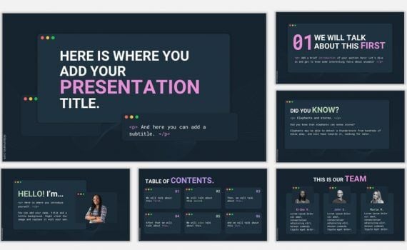 technology presentation template free