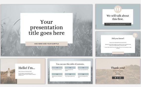 Elegant Fashion Google Slides and PowerPoint Template