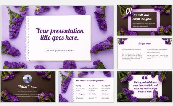 powerpoint presentation about flowers