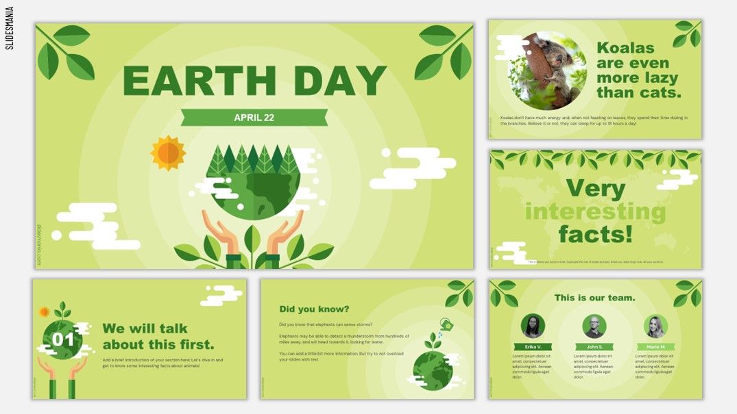 Earth Day Google Slides Template