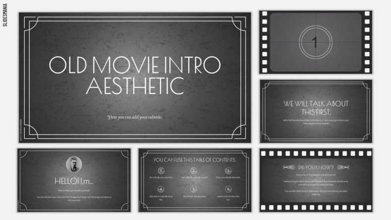 movie presentation slides template