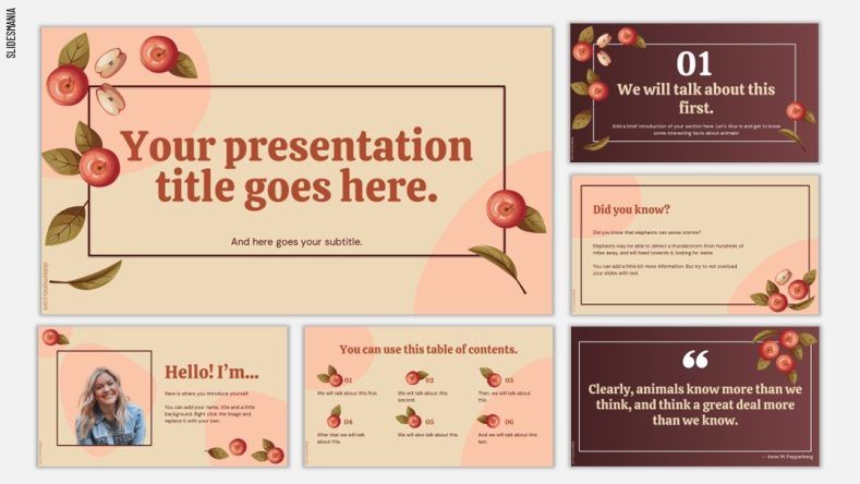 apple presentation powerpoint template