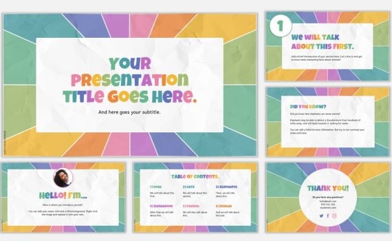 trendy presentation designs