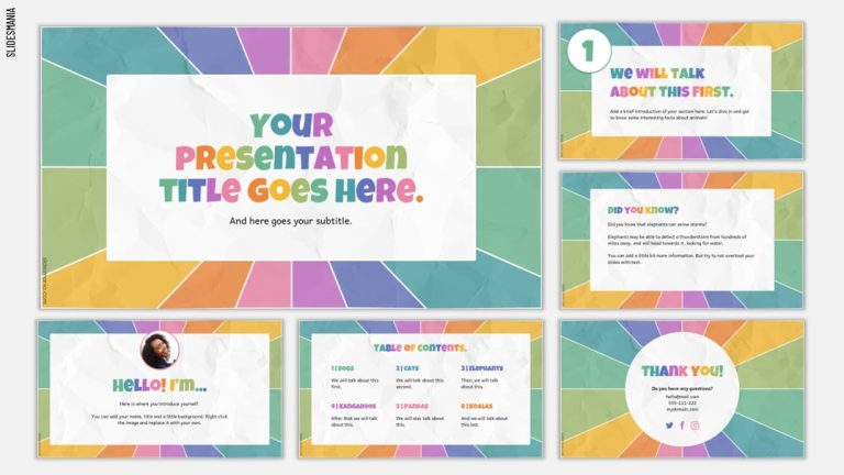 Colorful And Fun | Free PowerPoint Template & Google Slides Theme