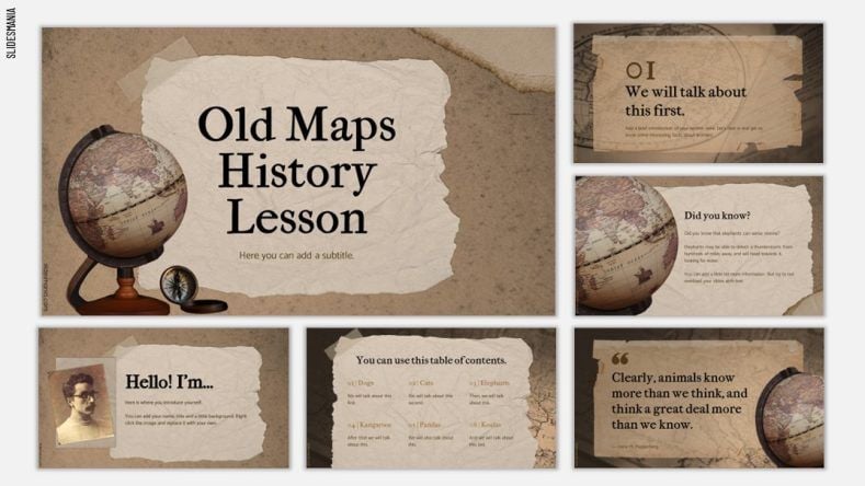 history presentation template