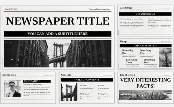 black powerpoint template