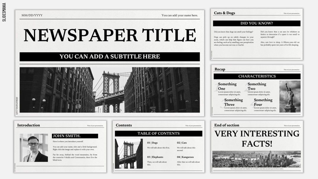 Free News Templates For PowerPoint And Google Slides SlidesMania