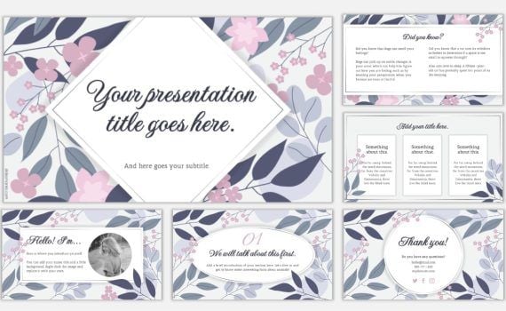 presentation background floral