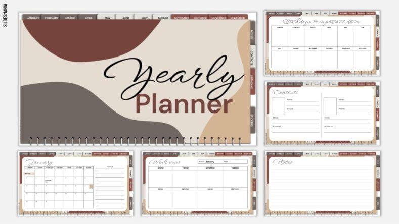 Free 2024 digital planner for Google Slides and PowerPoint